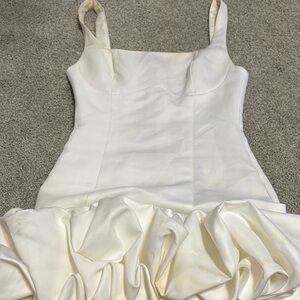 Fashion Nova Cream Mini Dress